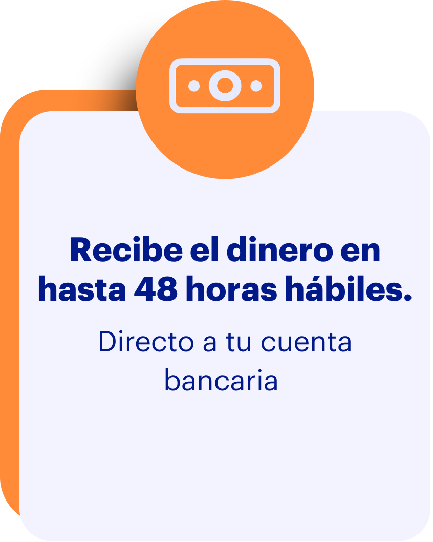 Paso 3: Recibe el dinero